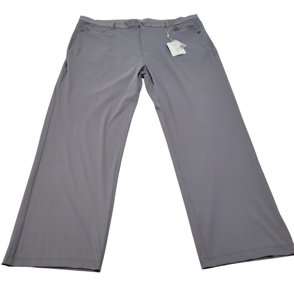 Graham Luxe all time straight leg dark gray stretch golf pants active 42x30